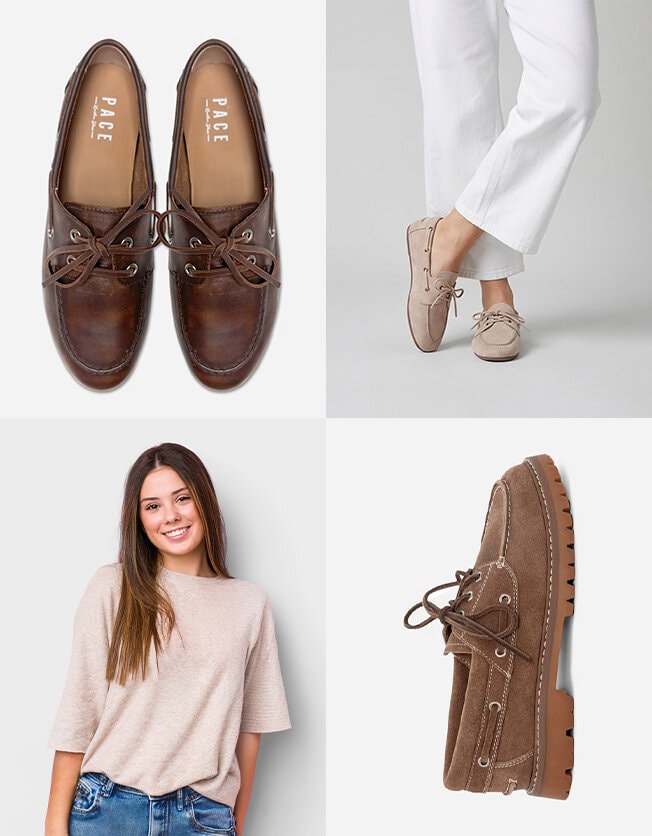 Blandade seglarskor för dam