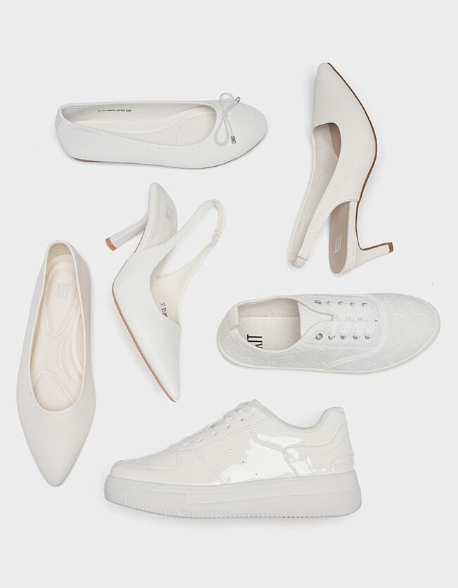 Vita damskor till studenten