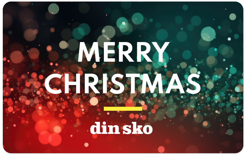 DinSko presentkort Merry Christmas