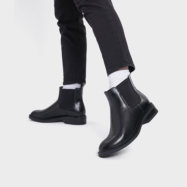 Svarta chelseaboots