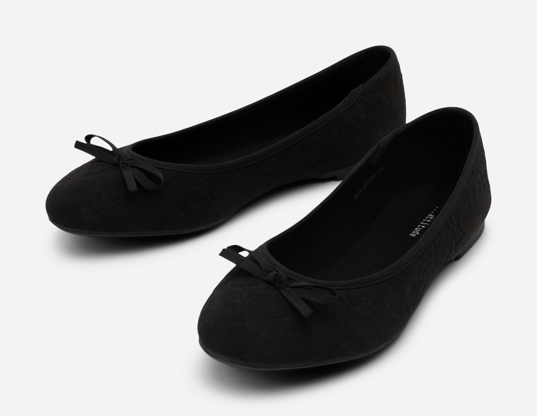 ATTITUDE, Ballerinaskor Svarta