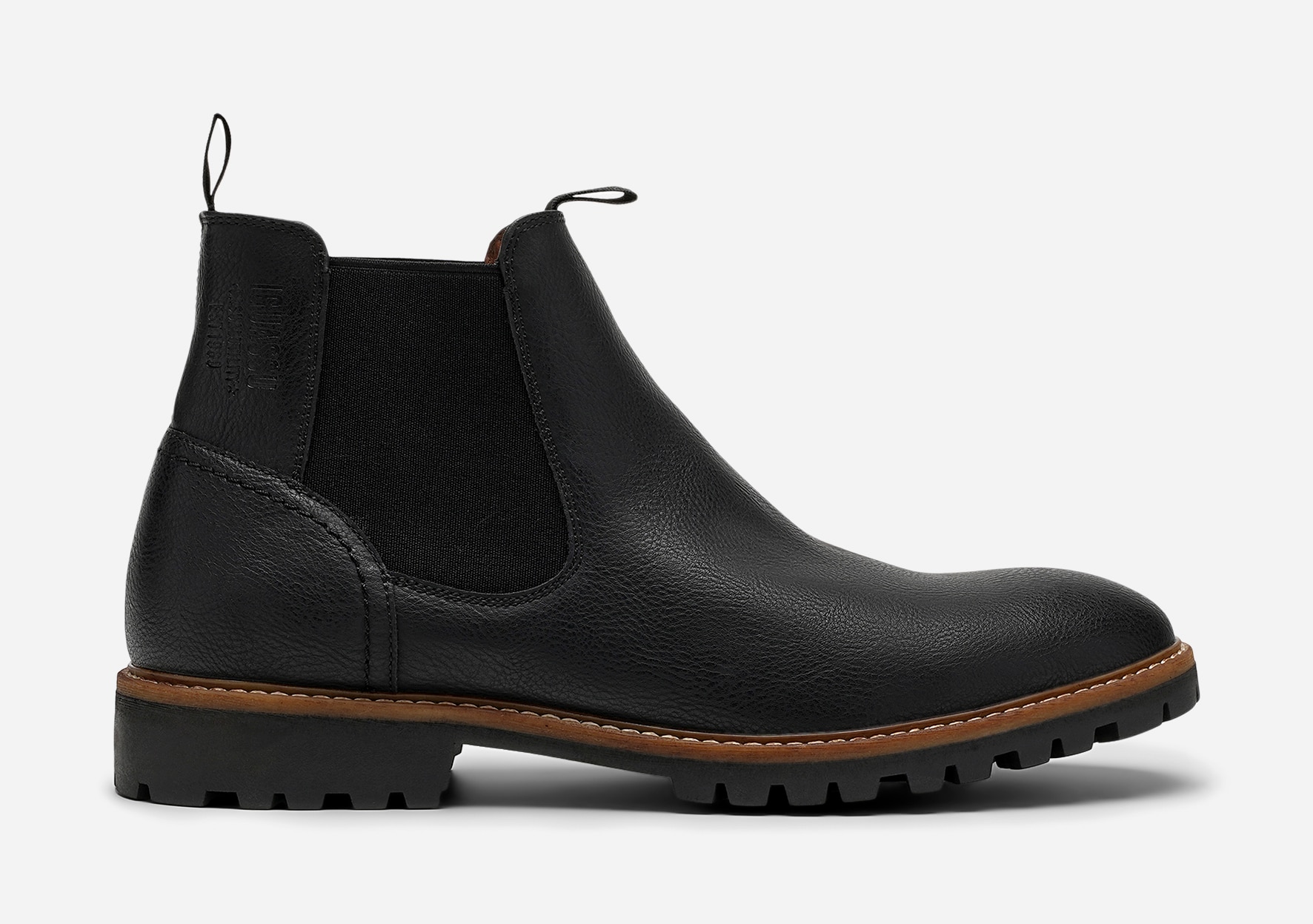 IGUASSU, Fleecefodrade chelseaboots Svarta