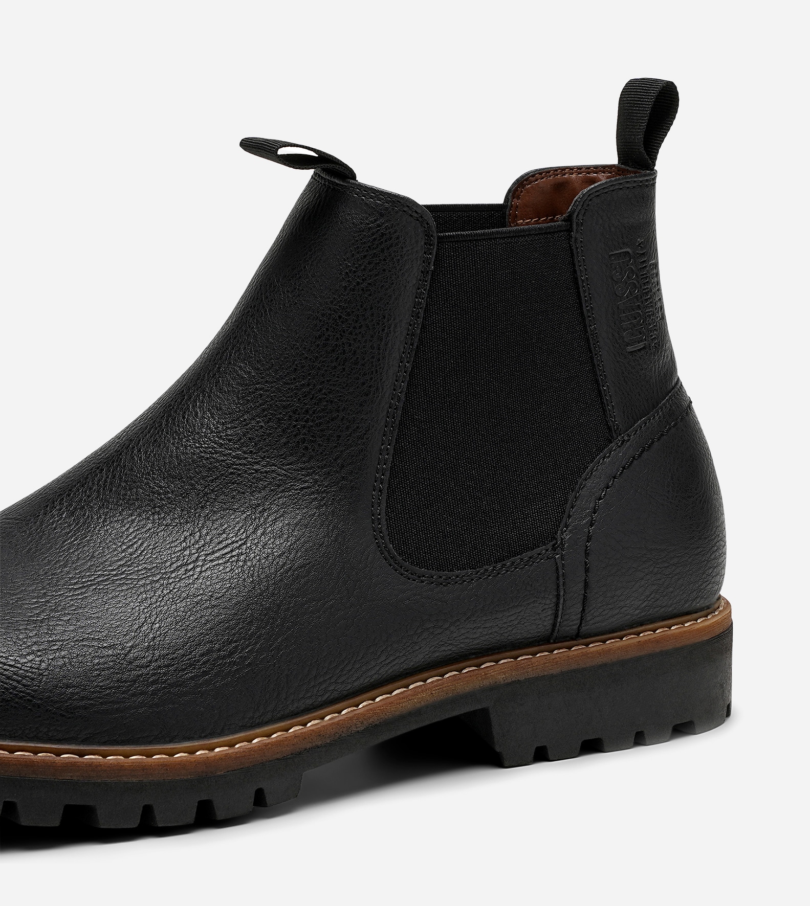 IGUASSU, Fleecefodrade chelseaboots Svarta