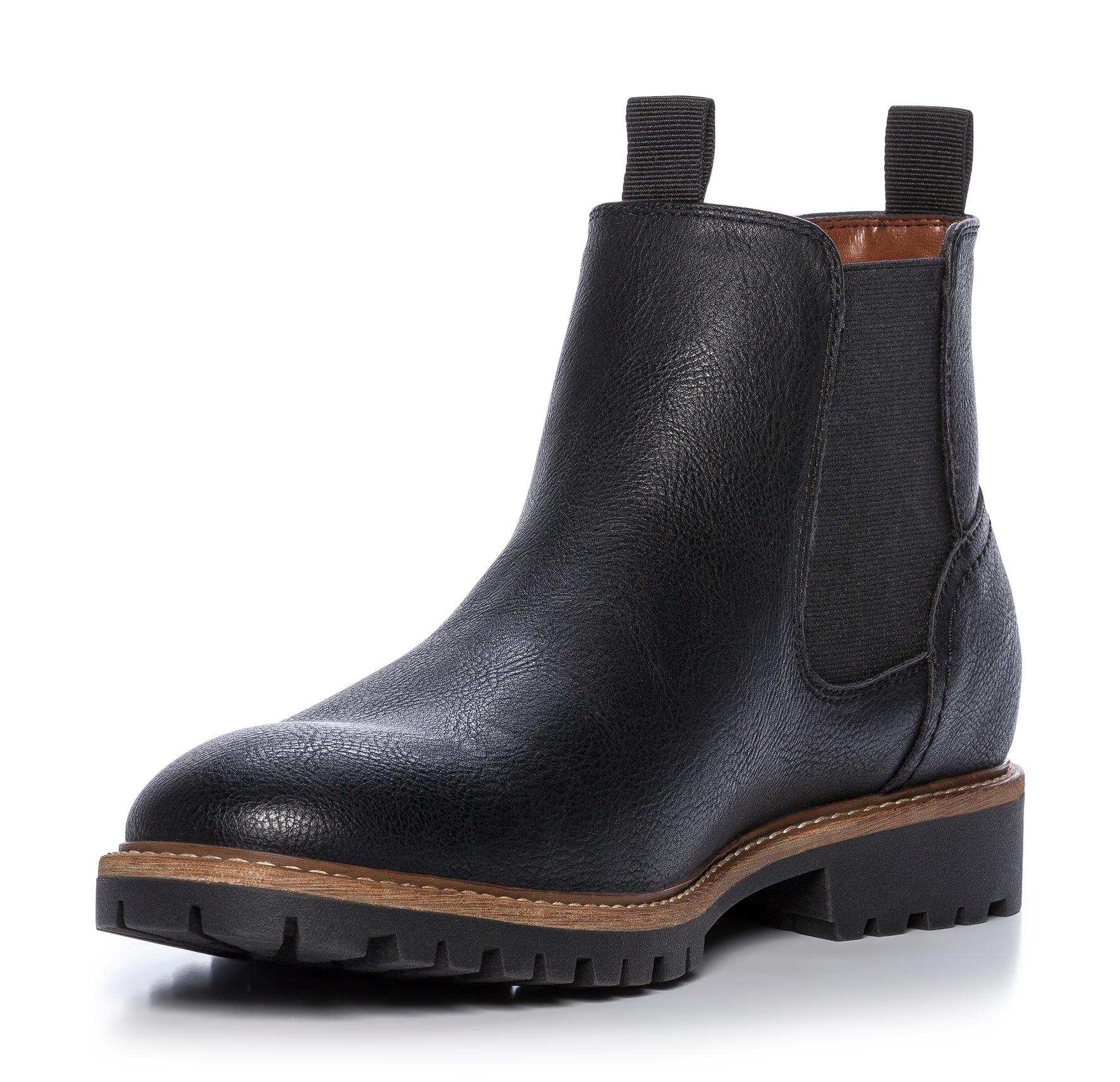 IGUASSU, Fleecefodrade chelseaboots Svarta