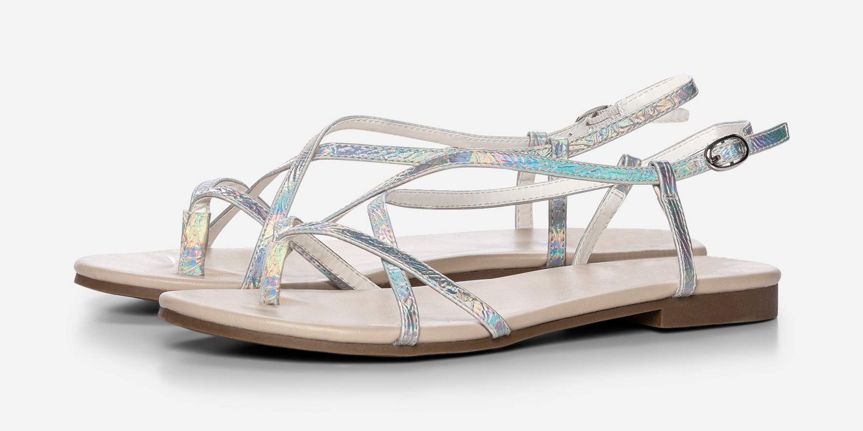 ATTITUDE, Sandaler Metallfärgade