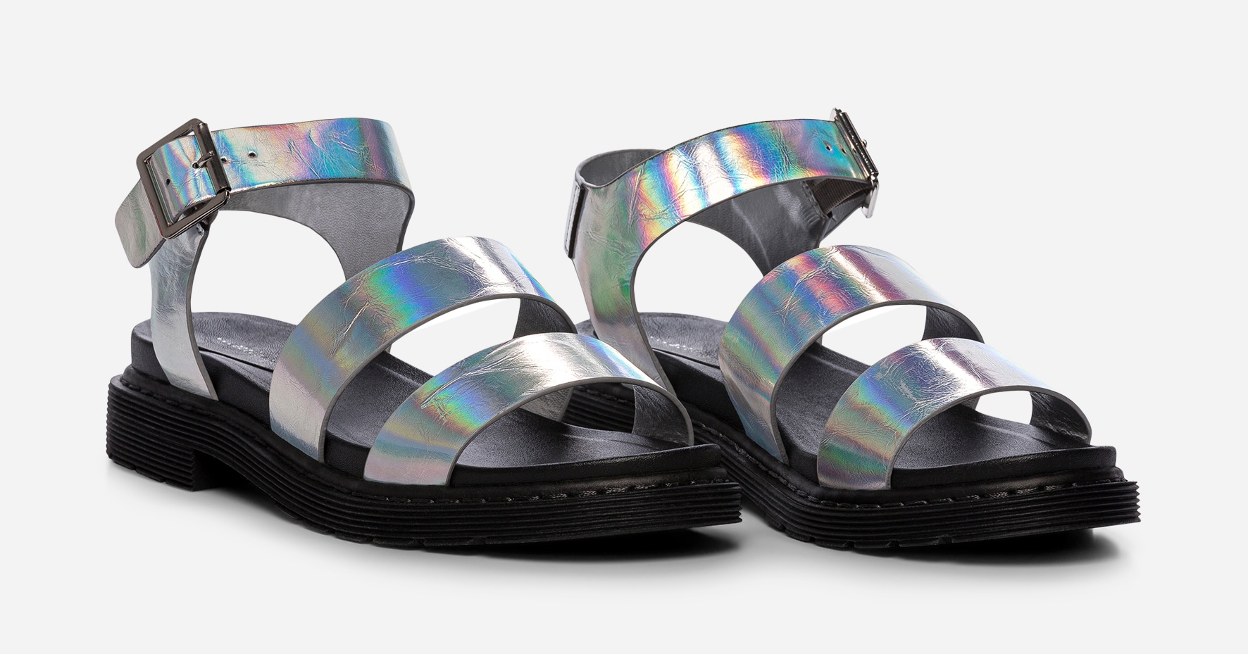 ATTITUDE, Sandaler Metallfärgade