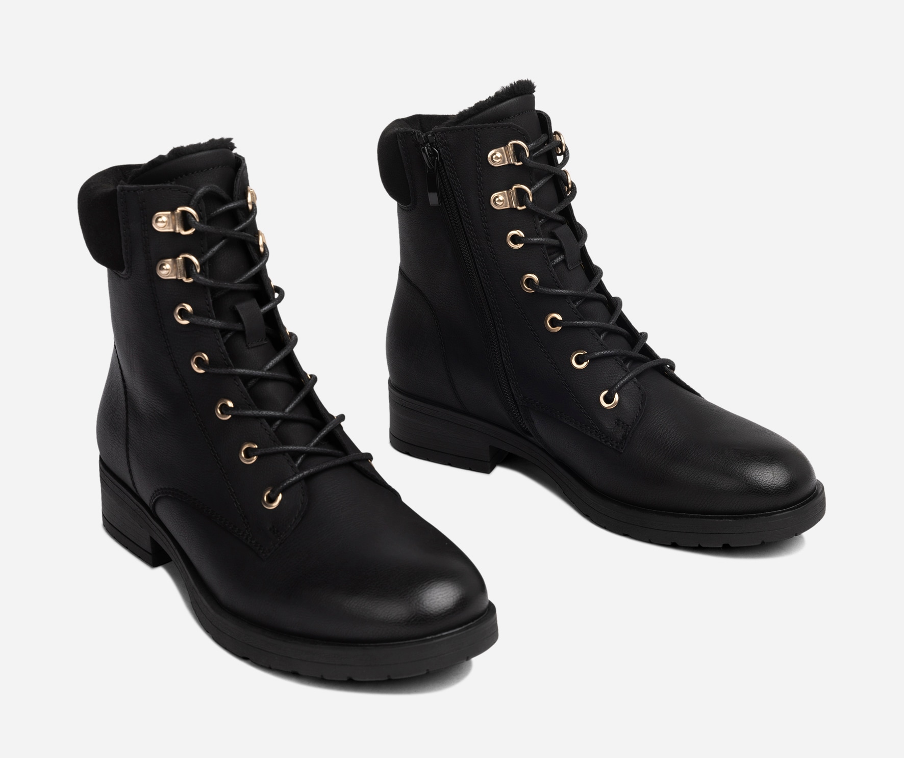 SO ALL, Varmfodrade kängor Svarta