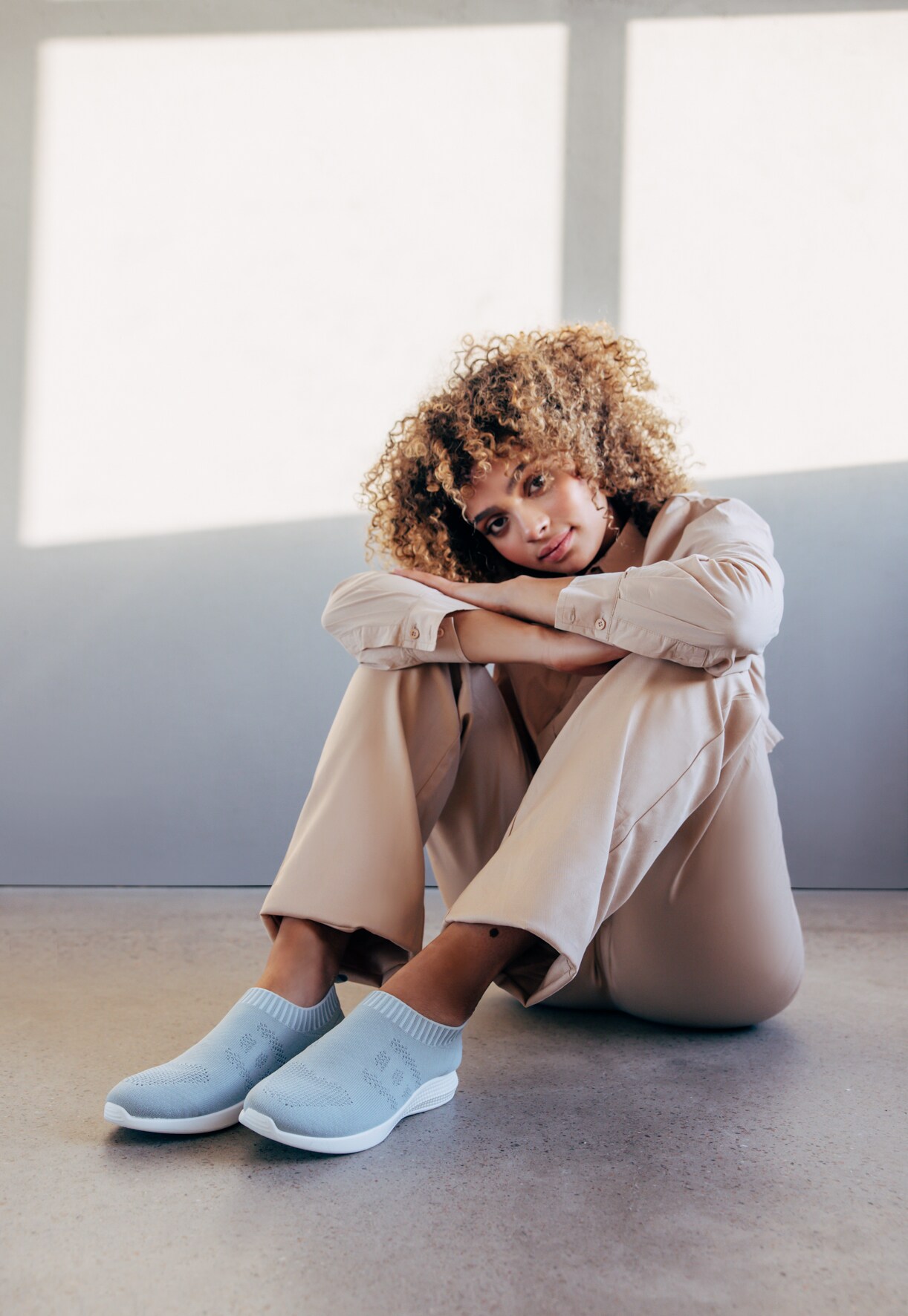 SO ALL, Sock sneakers Blåa