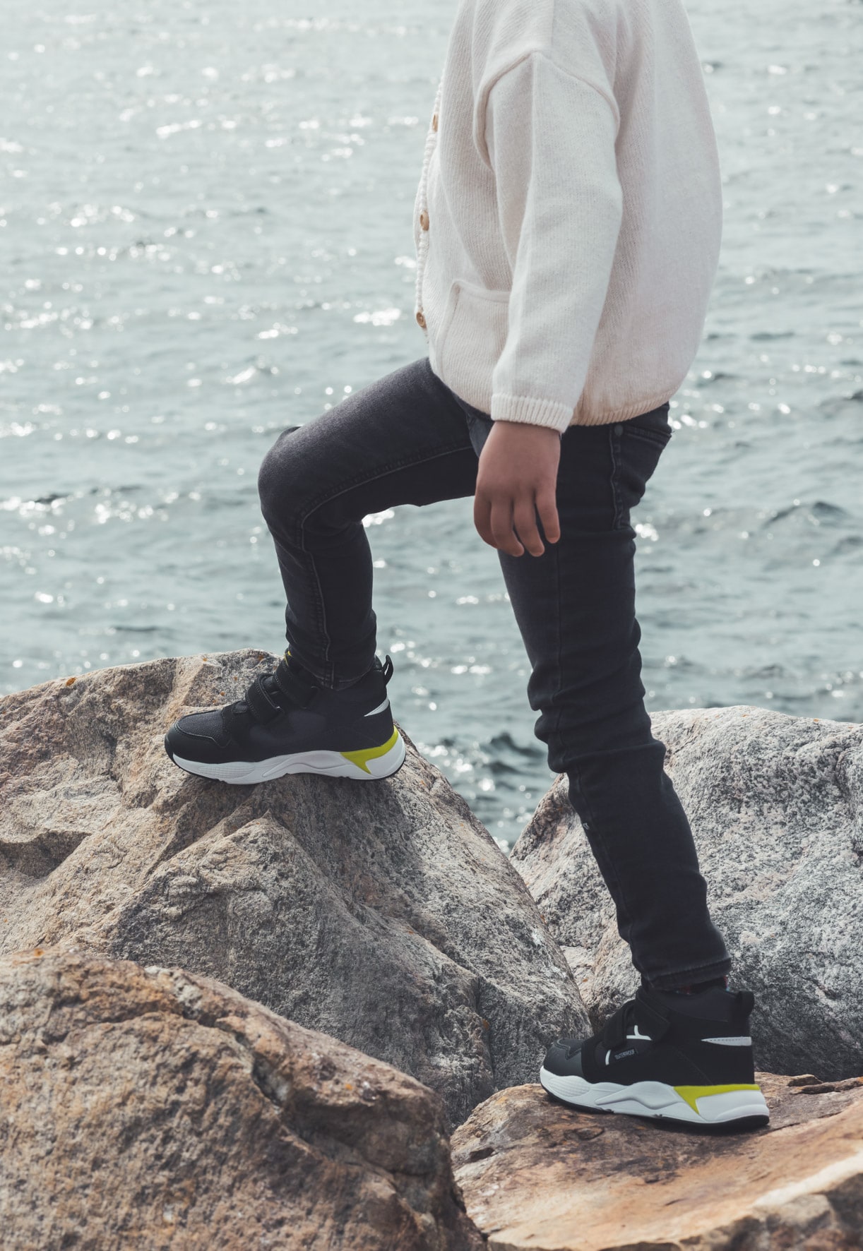 LINEAR, Höga sneakers, waterproof Svarta