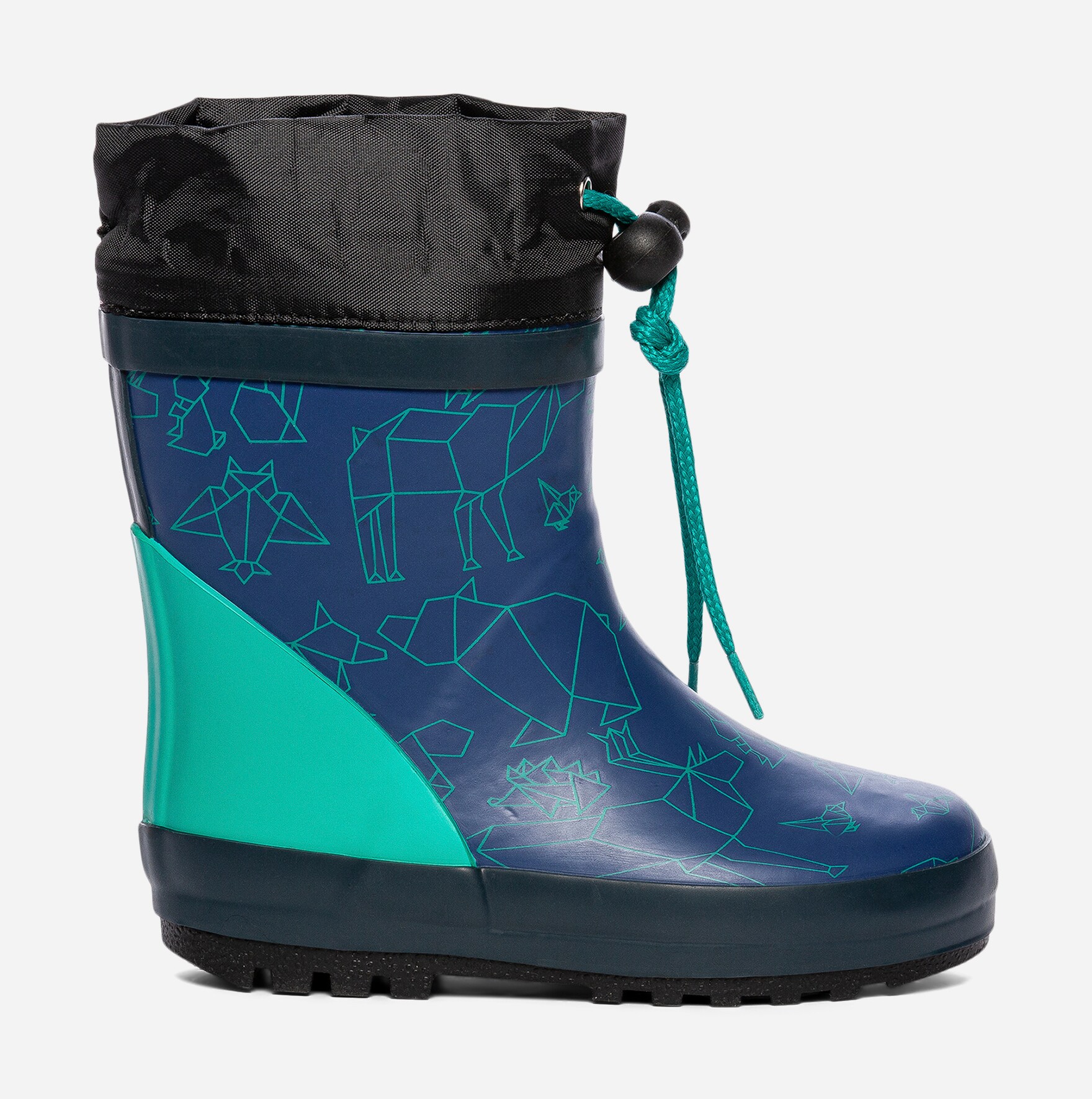 DINSKO, Varmfodrade gummistövlar Blåa