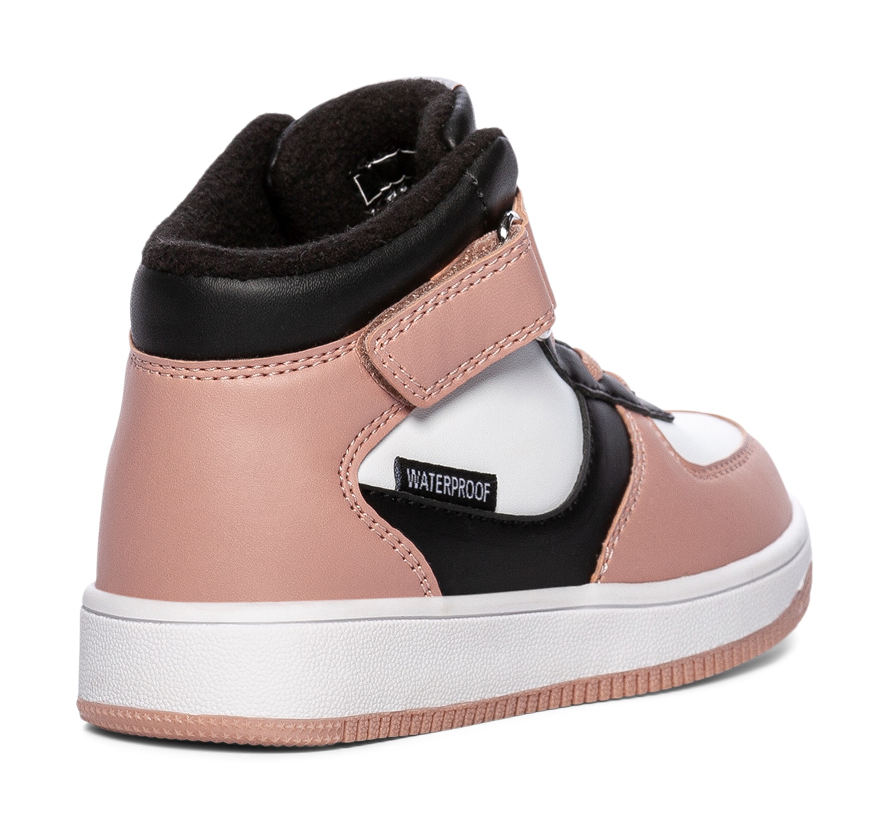 DINSKO, Fleecefodrade höga sneakers waterproof Vita