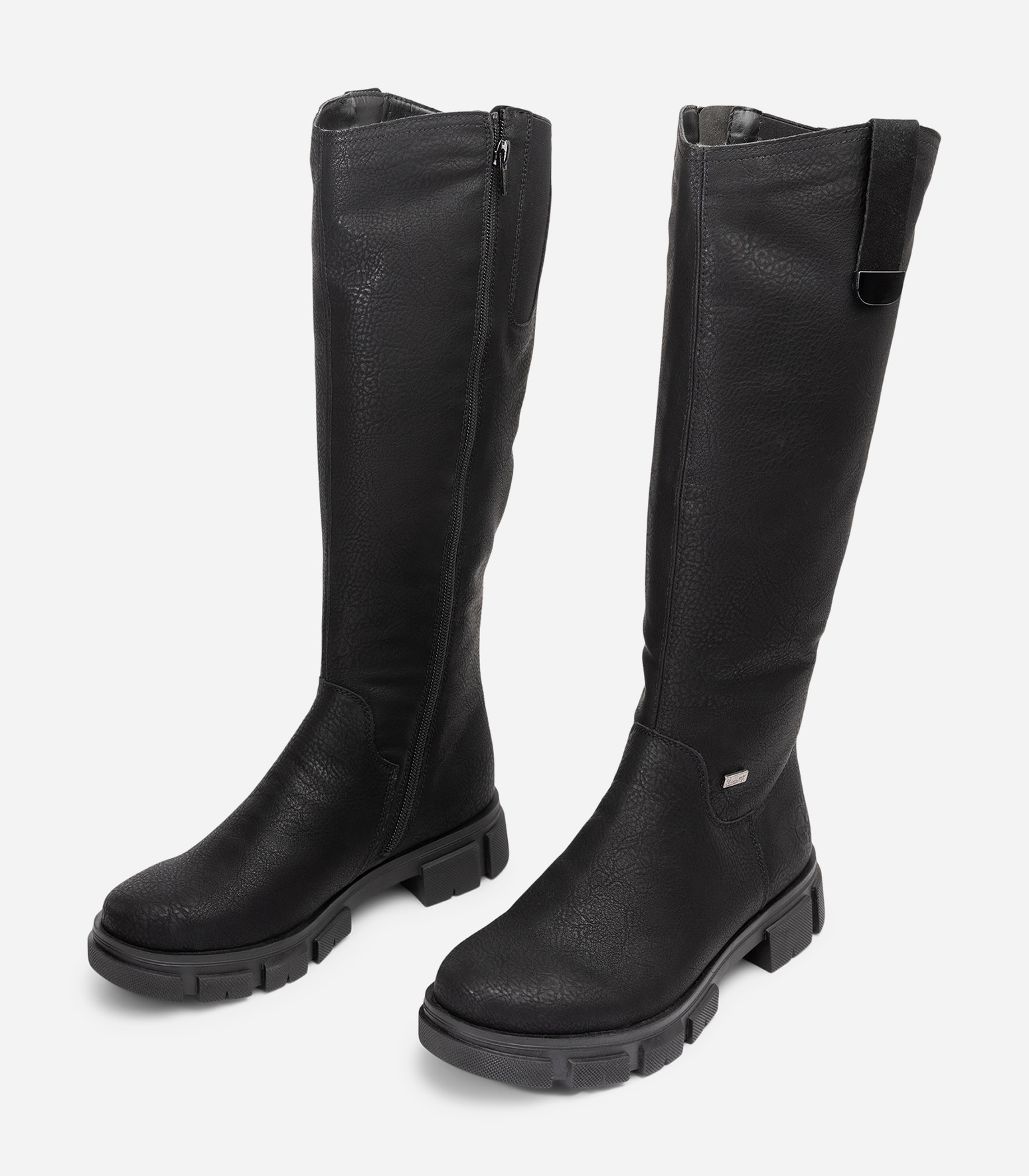 RIEKER, Varmfodrade stövlar, waterproof Svarta