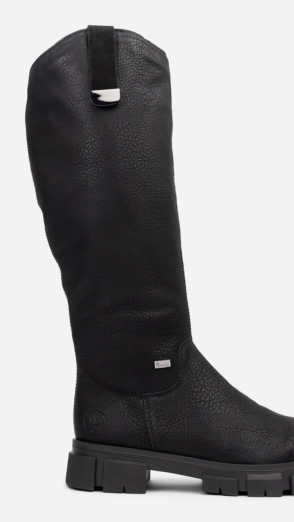 RIEKER, Varmfodrade stövlar, waterproof Svarta