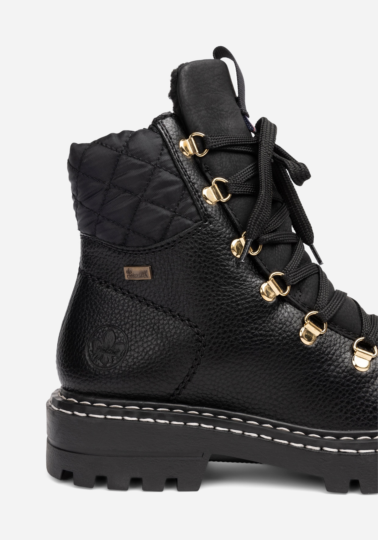 RIEKER, Varmfodrade kängor Svarta