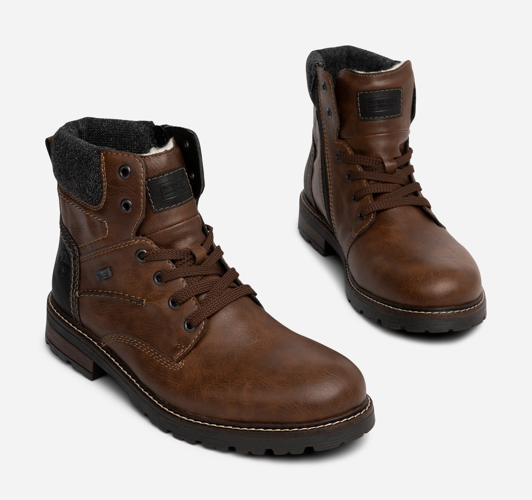 RIEKER, Varmfodrade kängor Bruna