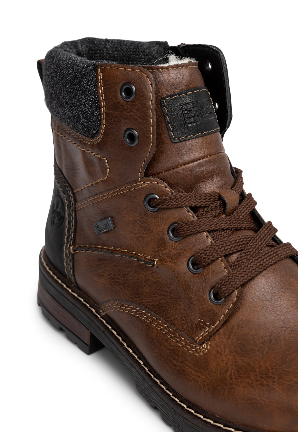 RIEKER, Varmfodrade kängor Bruna