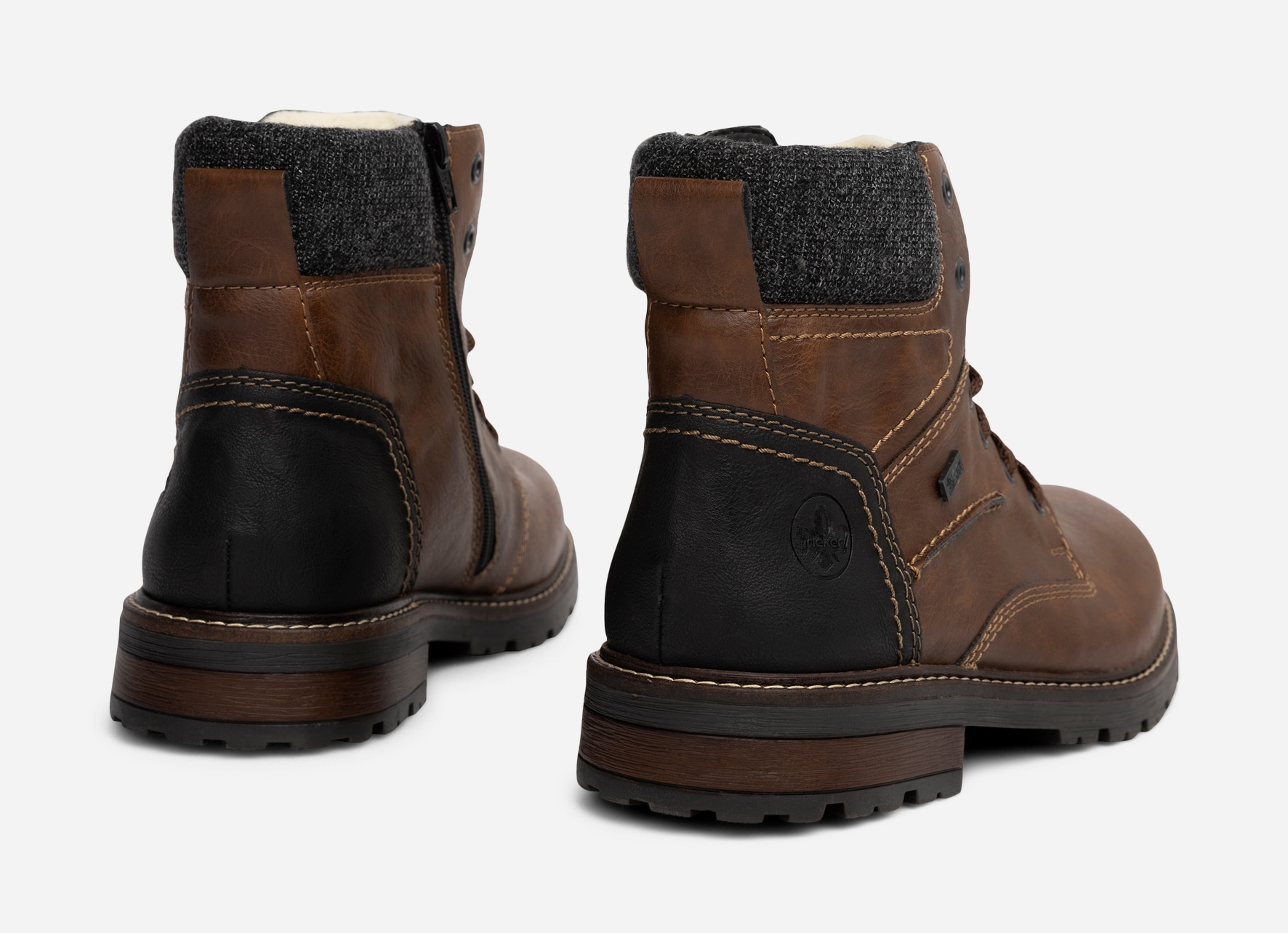 RIEKER, Varmfodrade kängor Bruna