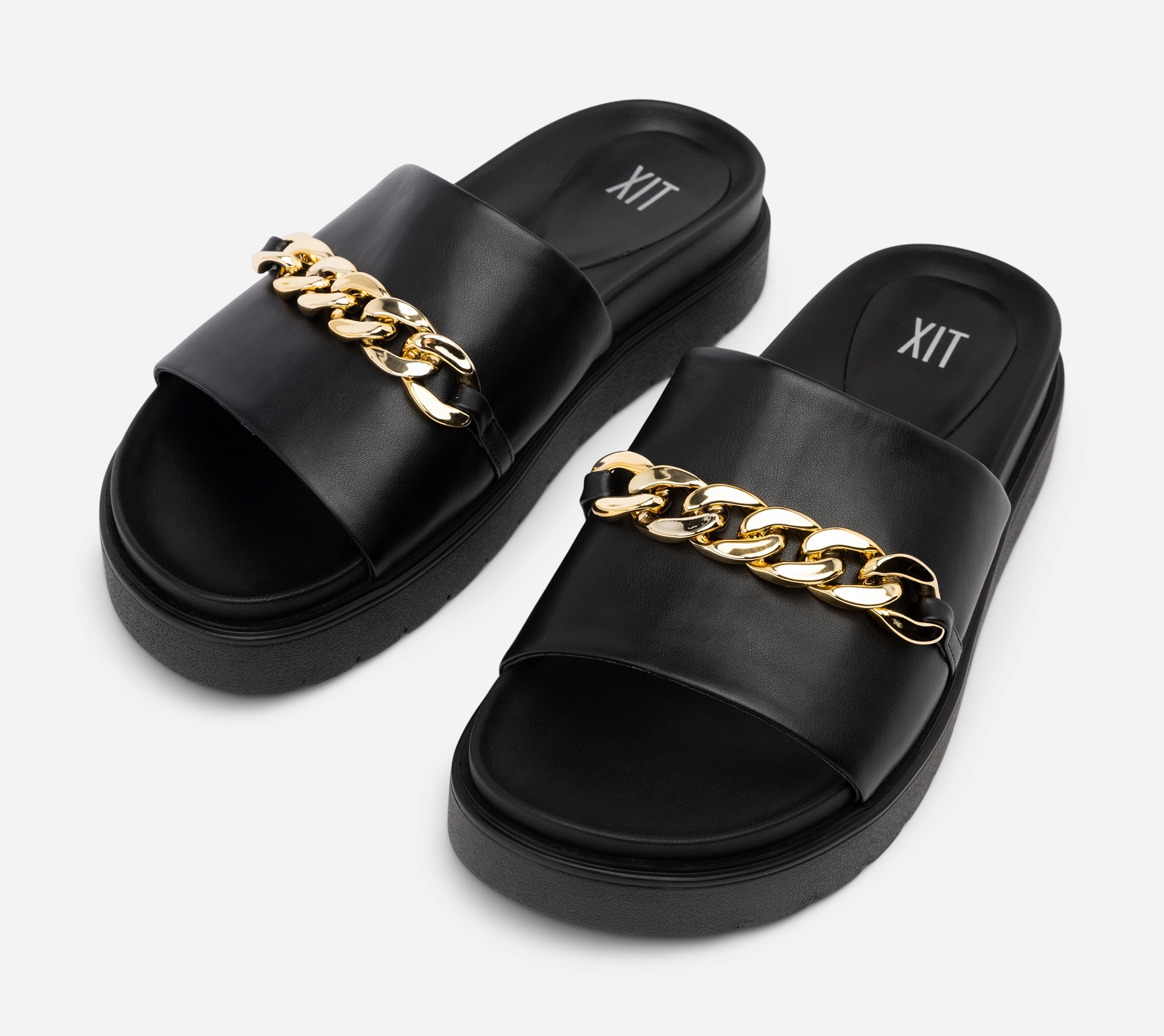 XIT, Sandaler med kedja Svarta