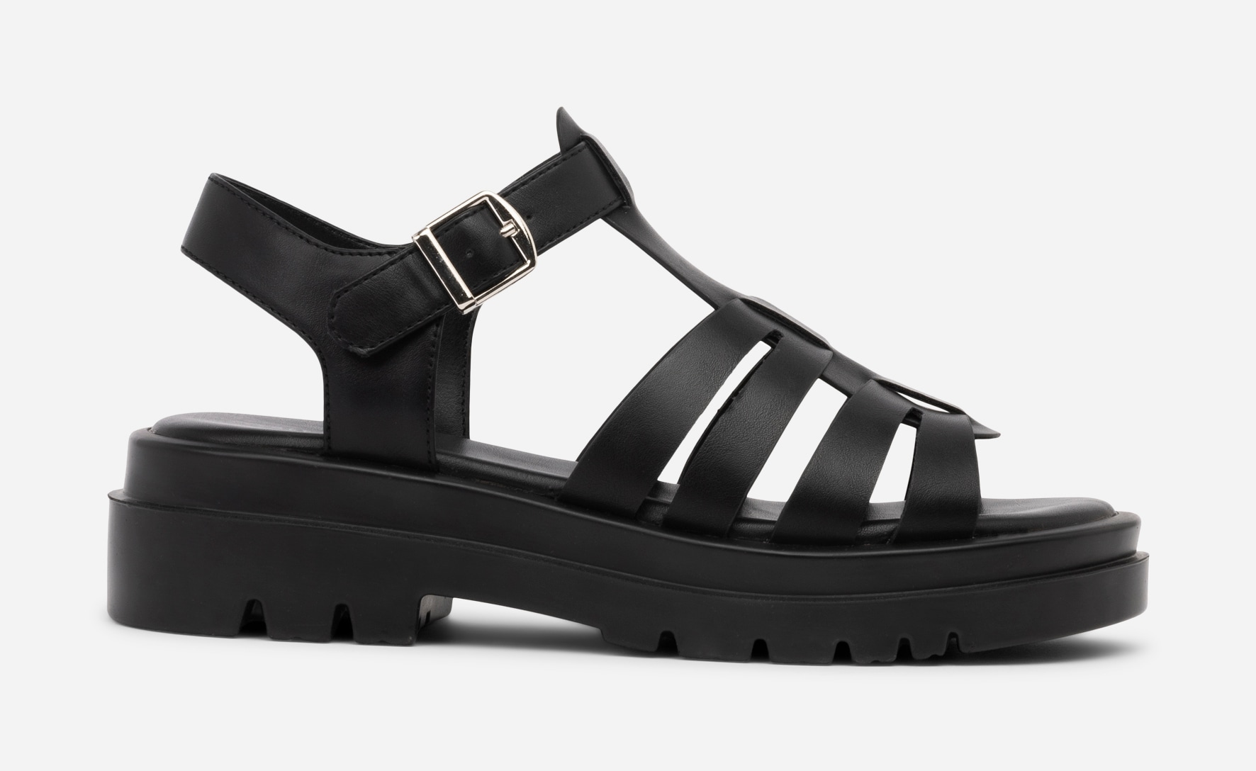 ATTITUDE, Sandaler med remmar Svarta