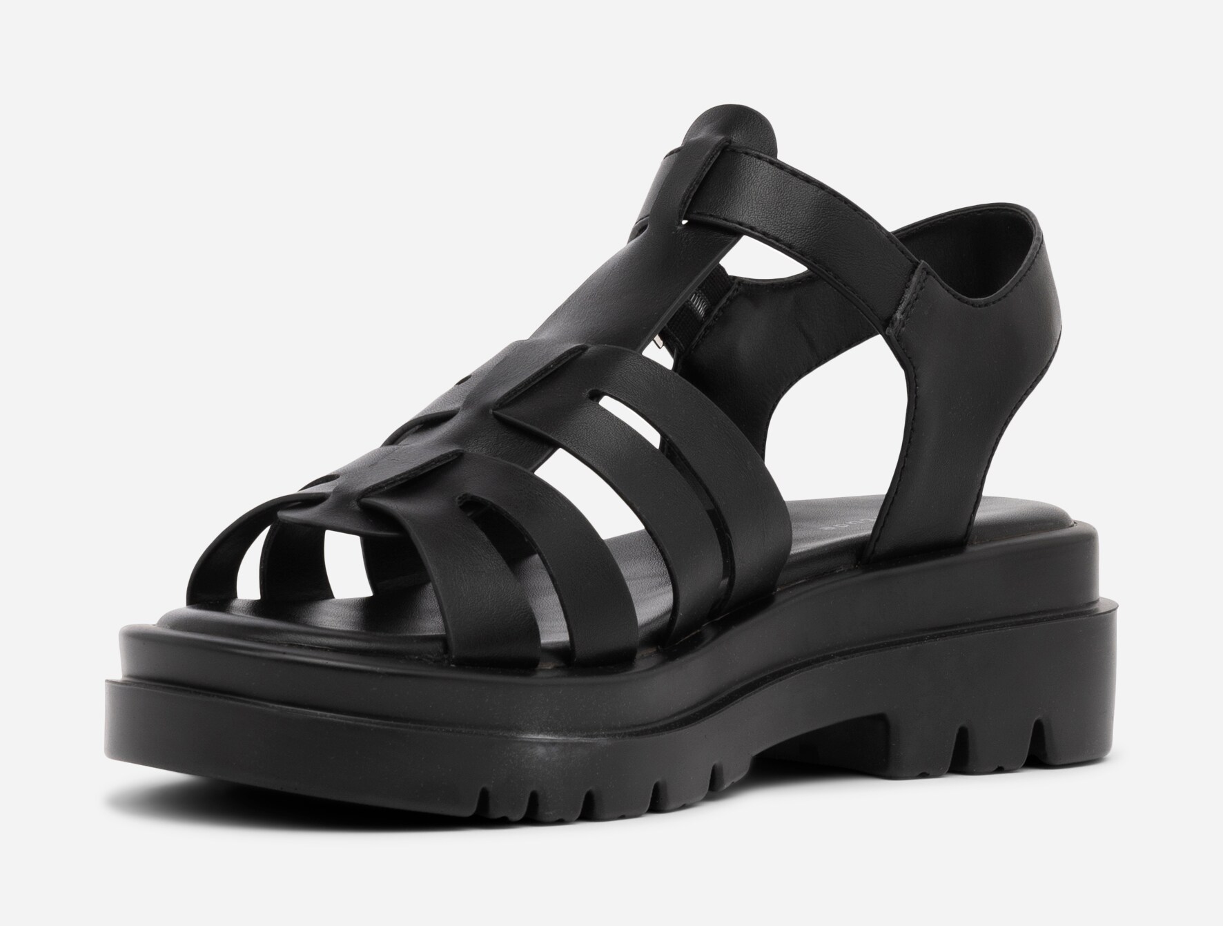 ATTITUDE, Sandaler med remmar Svarta