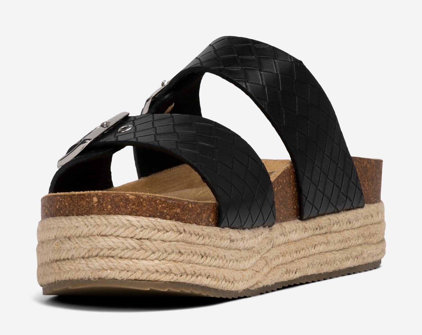 SO ALL, Sandaler med platåsula Svarta