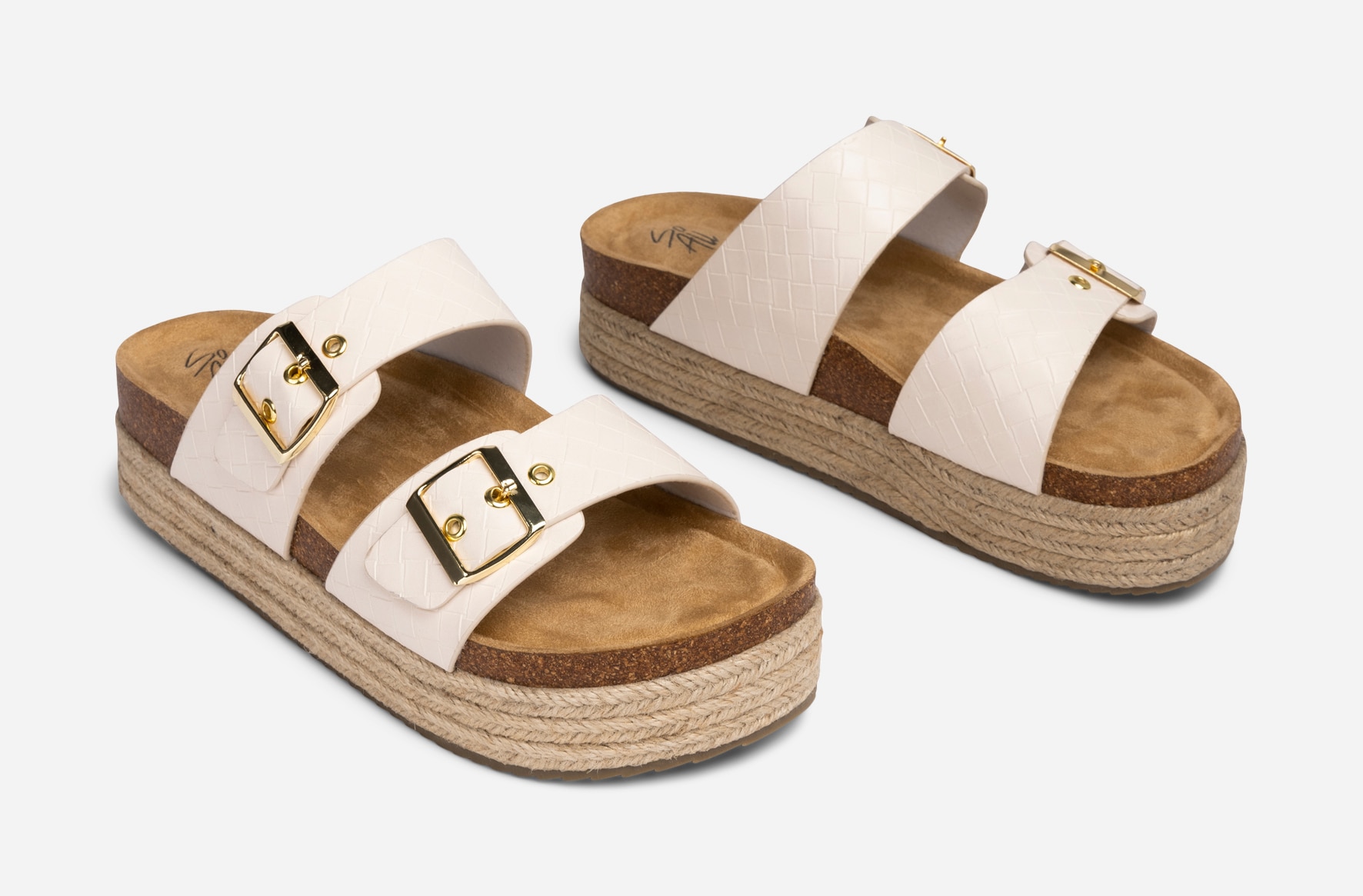 SO ALL, Sandaler med platåsula Beigea