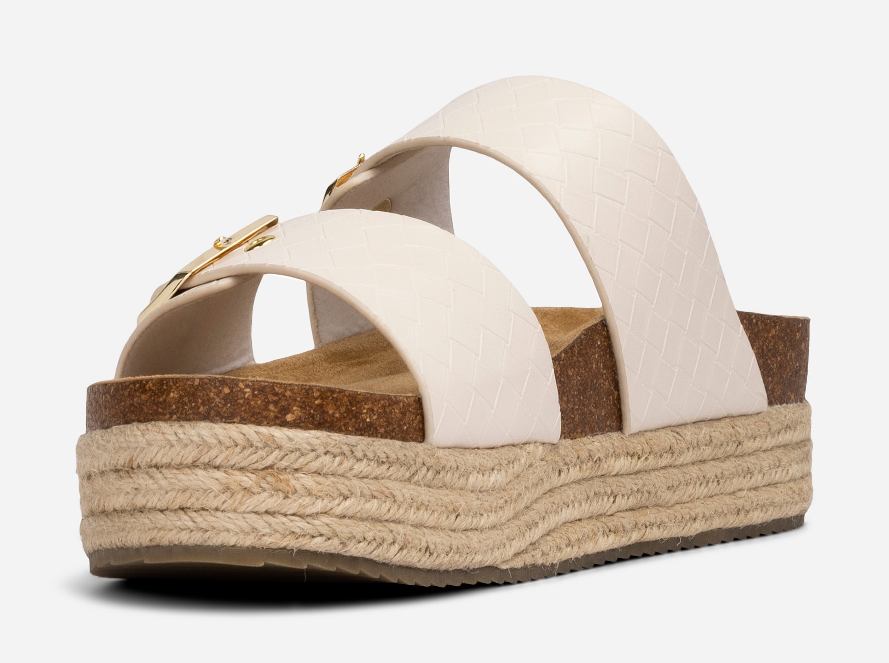 SO ALL, Sandaler med platåsula Beigea