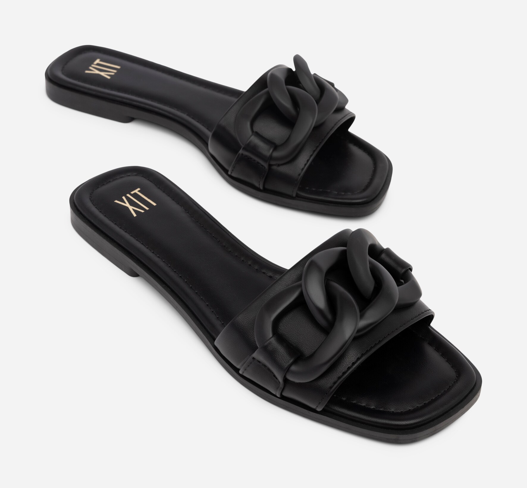 XIT, Sandaler med kedja Svarta