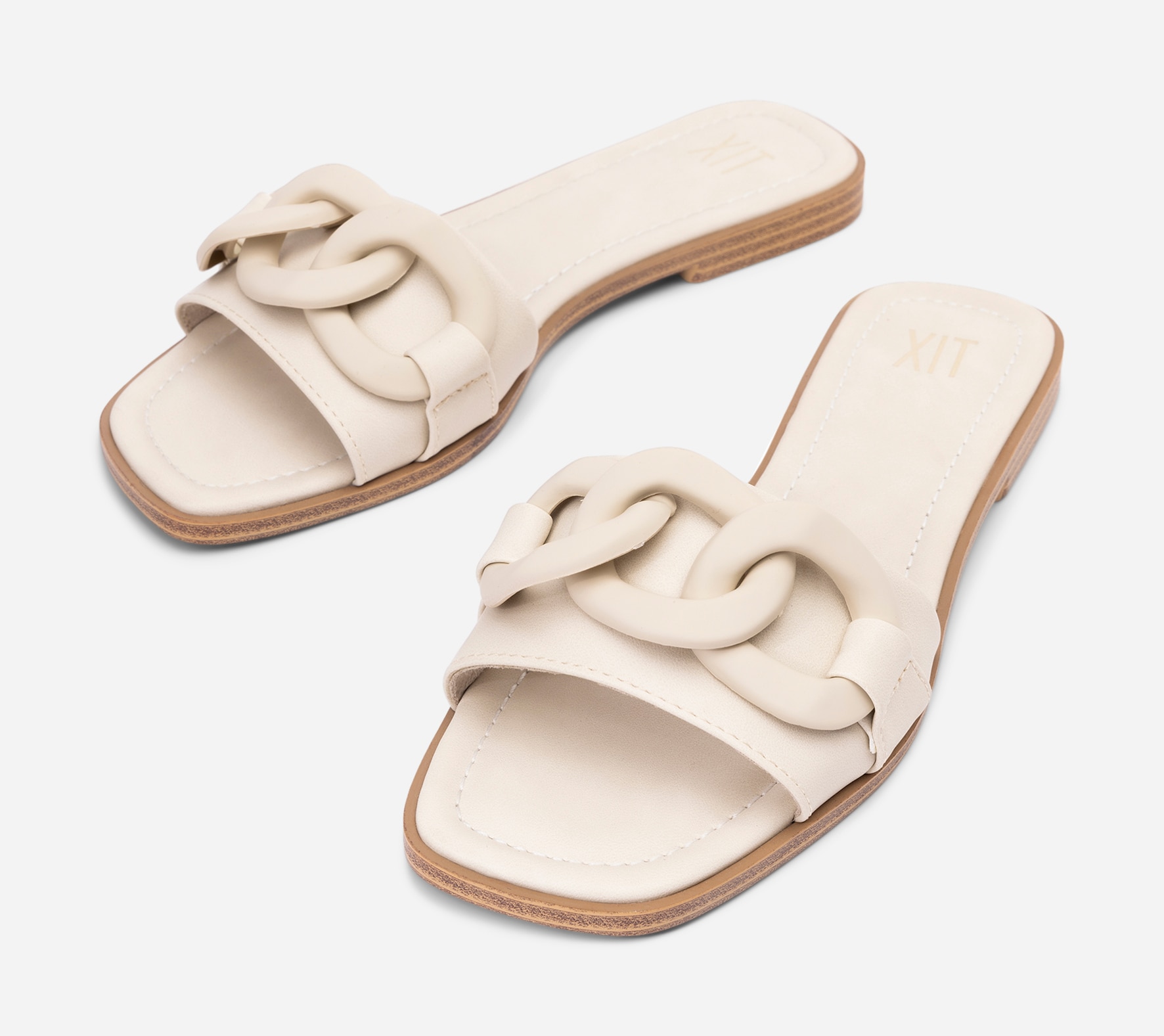 XIT, Sandaler med kedja Vita