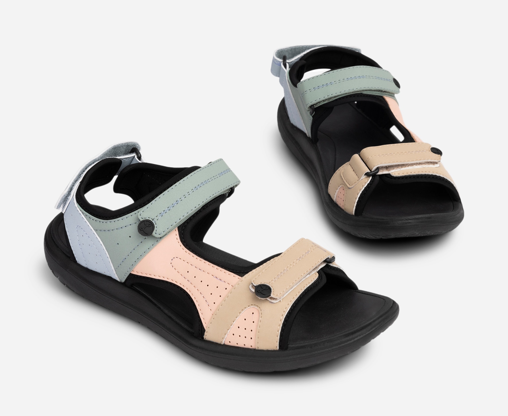 LINEAR, Sandaler med remmar Flerfärgade