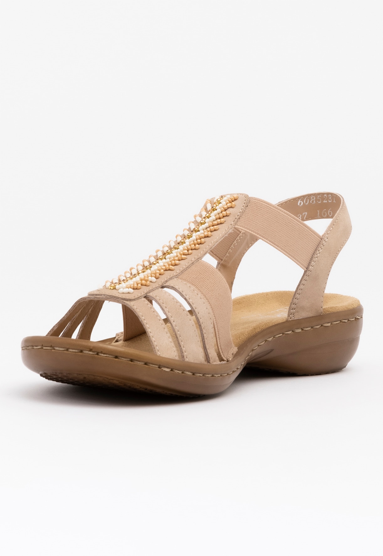RIEKER, Sandaler med remmar Beigea