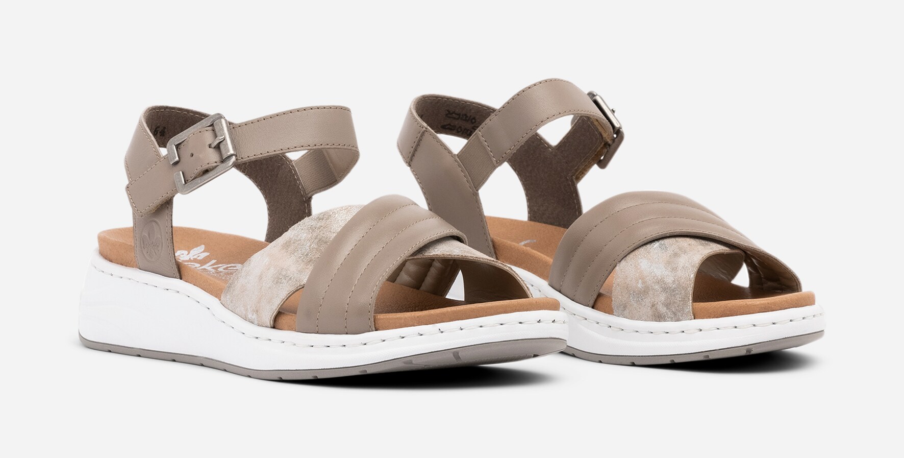 RIEKER, Sandaler med spänne Gröna