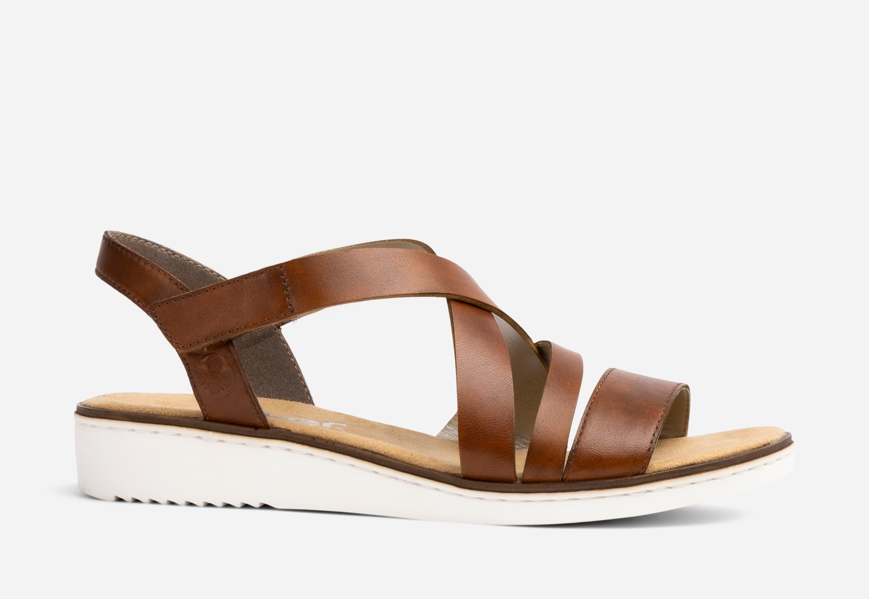 RIEKER, Sandaler med remmar Bruna