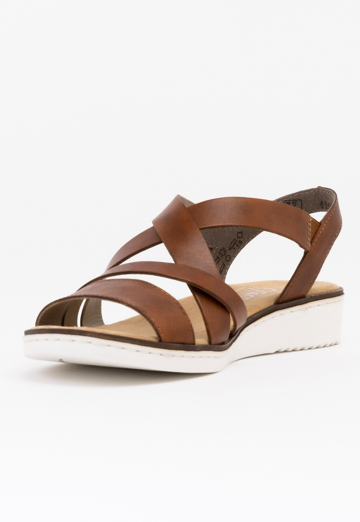 RIEKER, Sandaler med remmar Bruna