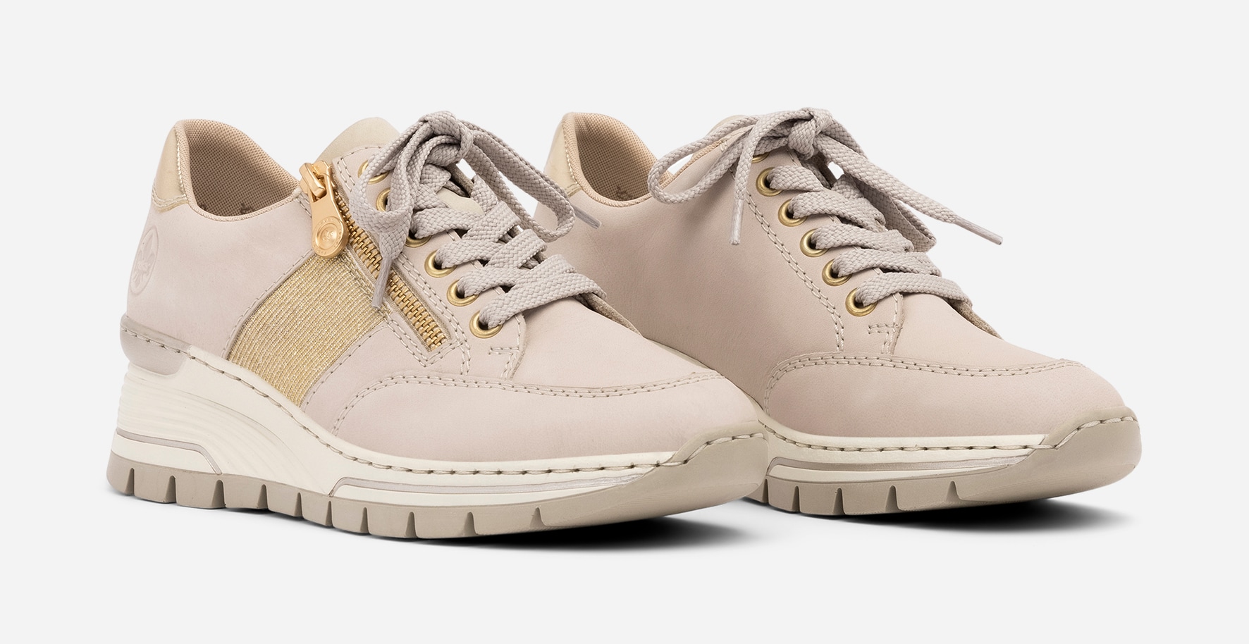 RIEKER, Sneakers Beigea