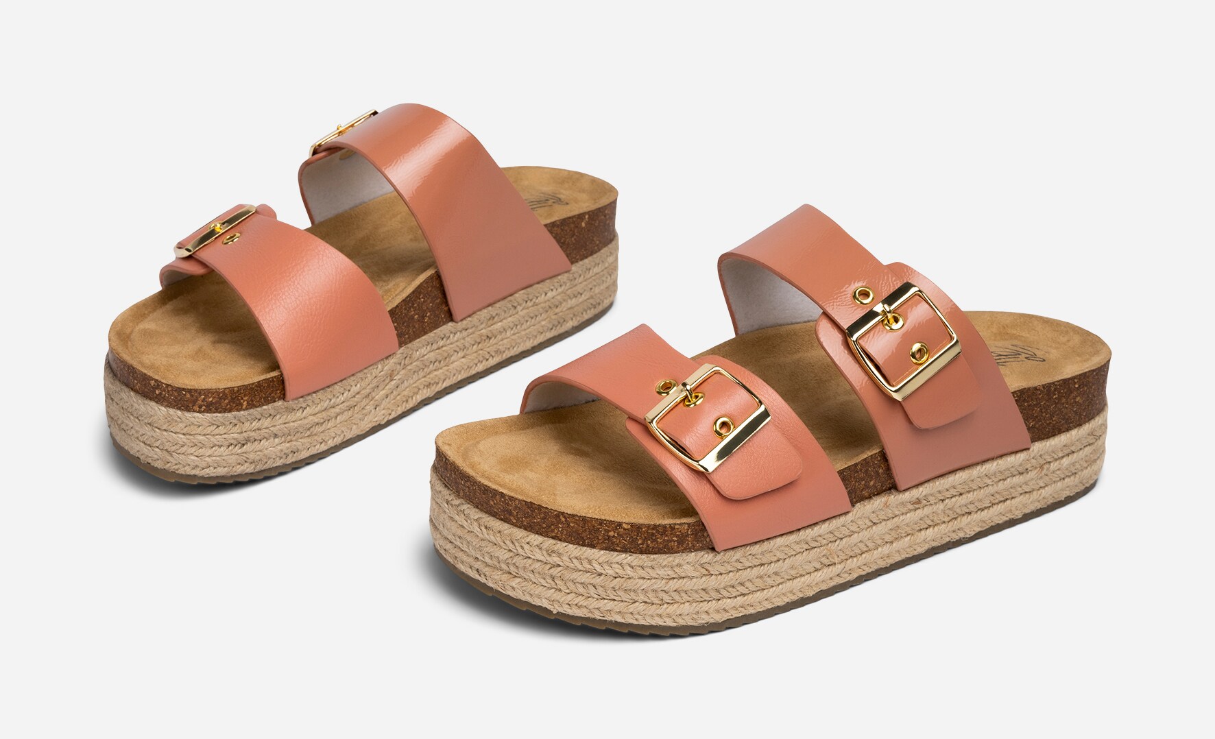 SO ALL, Sandaler med platåsula Rosa