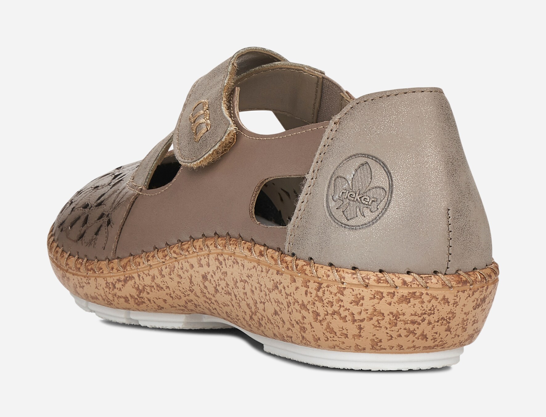 RIEKER, Ballerinaskor Beigea