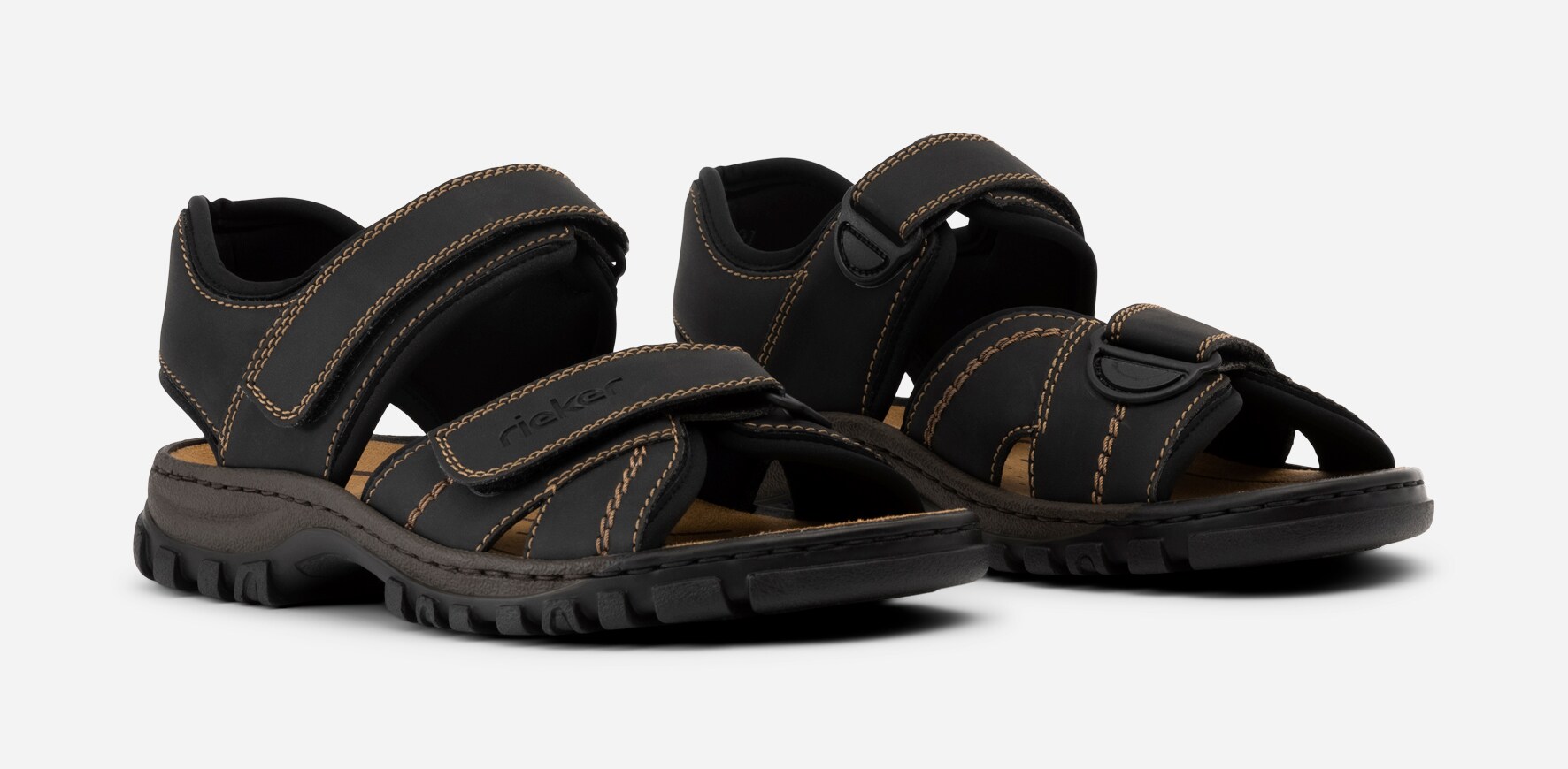 RIEKER, Sandaler Svarta