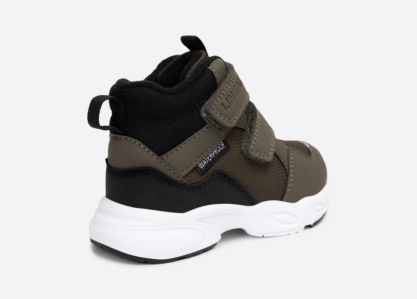 LINEAR, Fleecefodrade höga sneakers waterproof Gröna