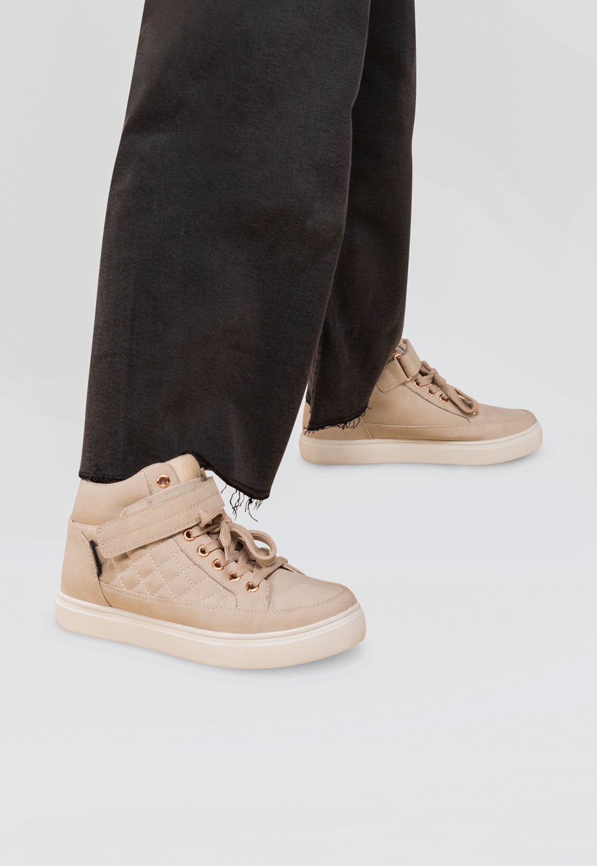 LINEAR, Höga sneakers, waterproof Beigea