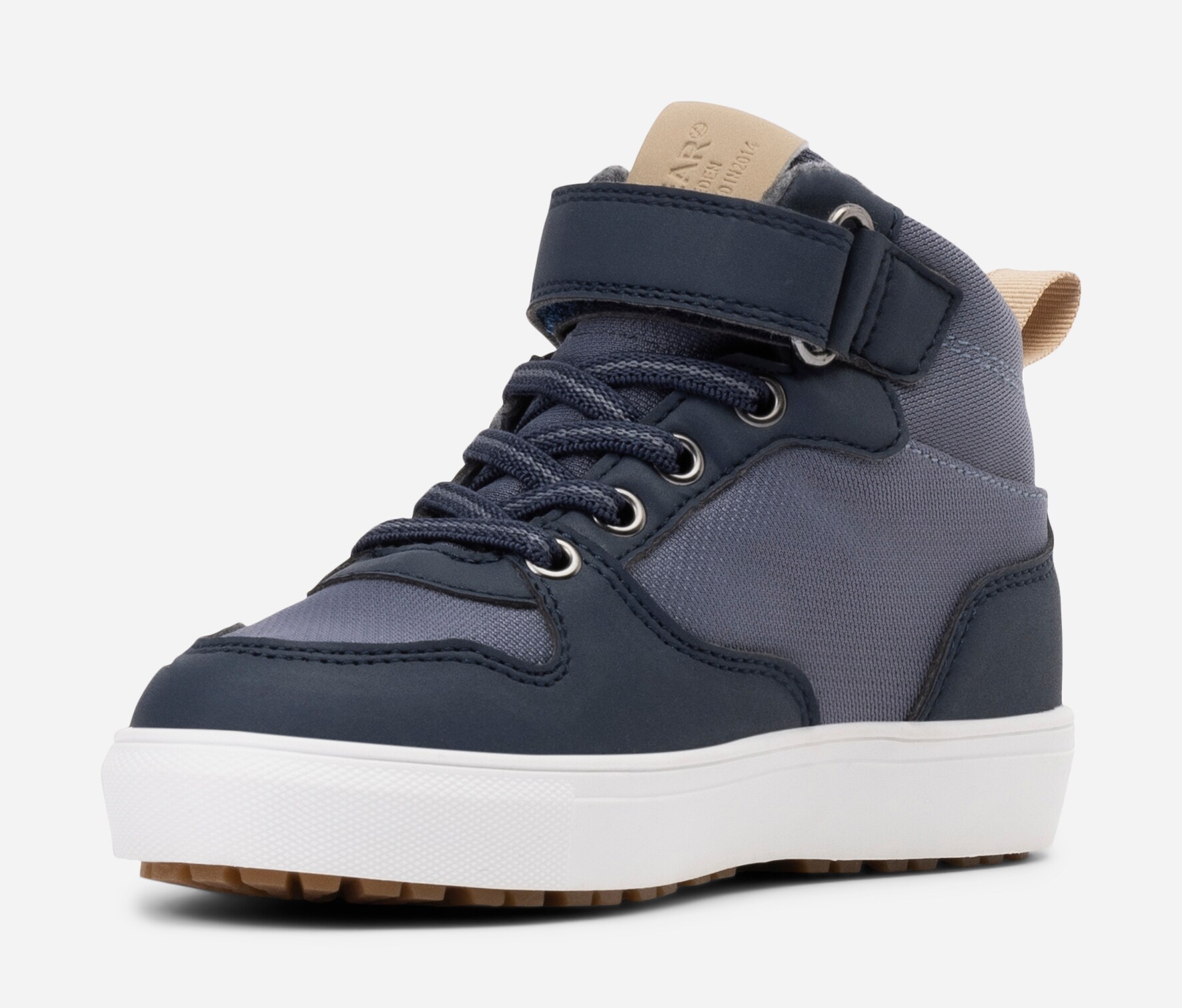 LINEAR, Fleecefodrade höga sneakers waterproof Blåa