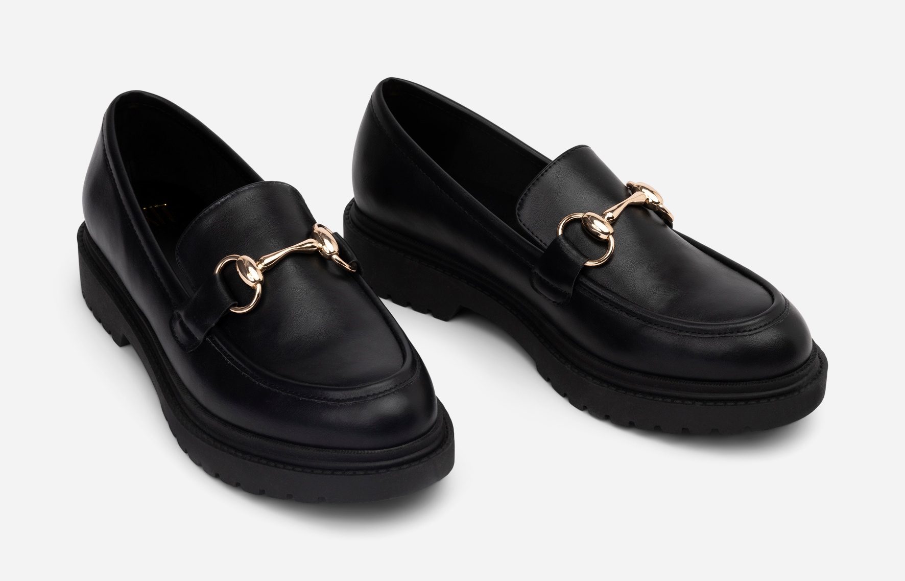 XIT, Loafers med spänne Svarta