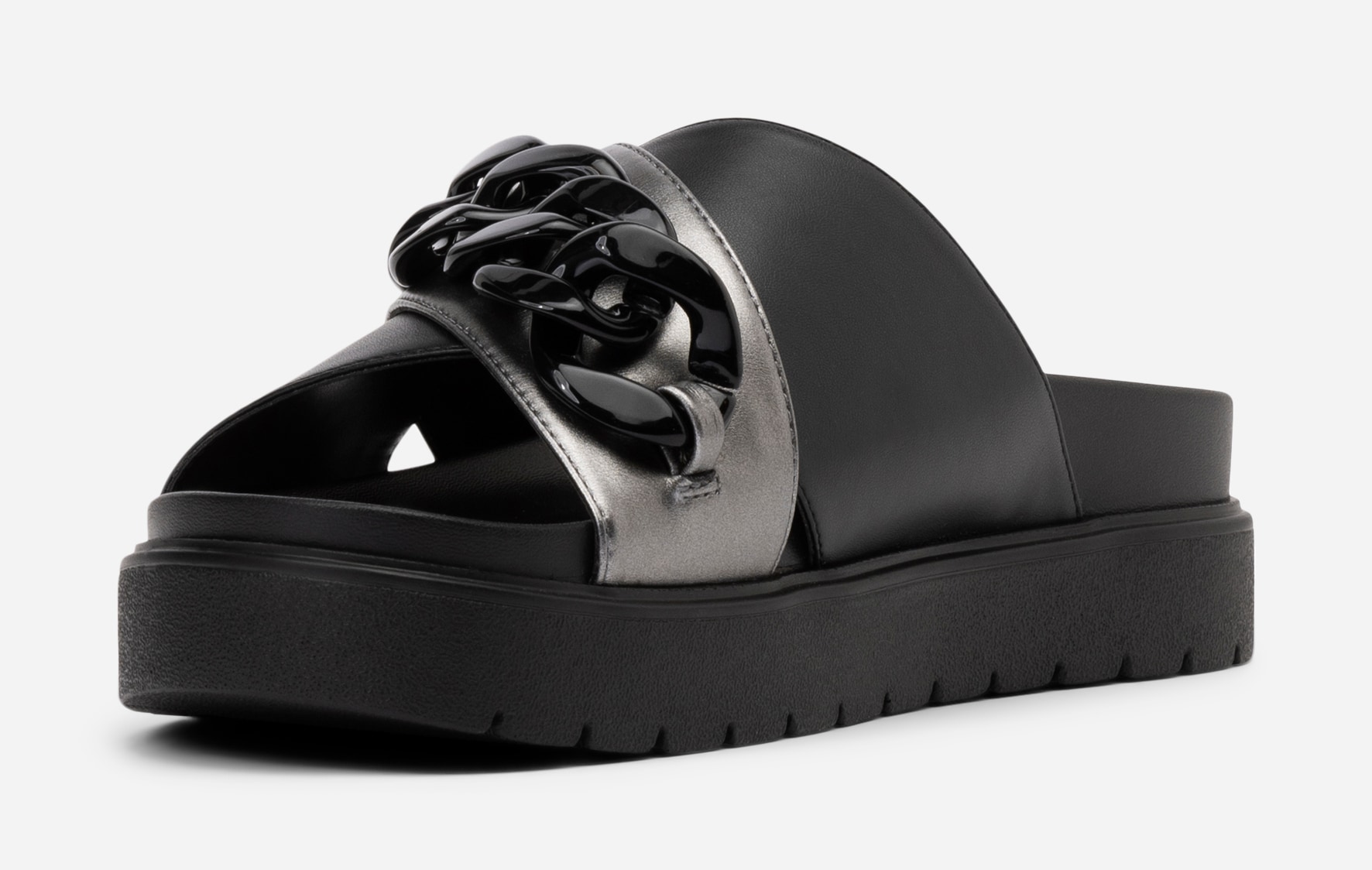 ATTITUDE, Sandaler med kedja Svarta