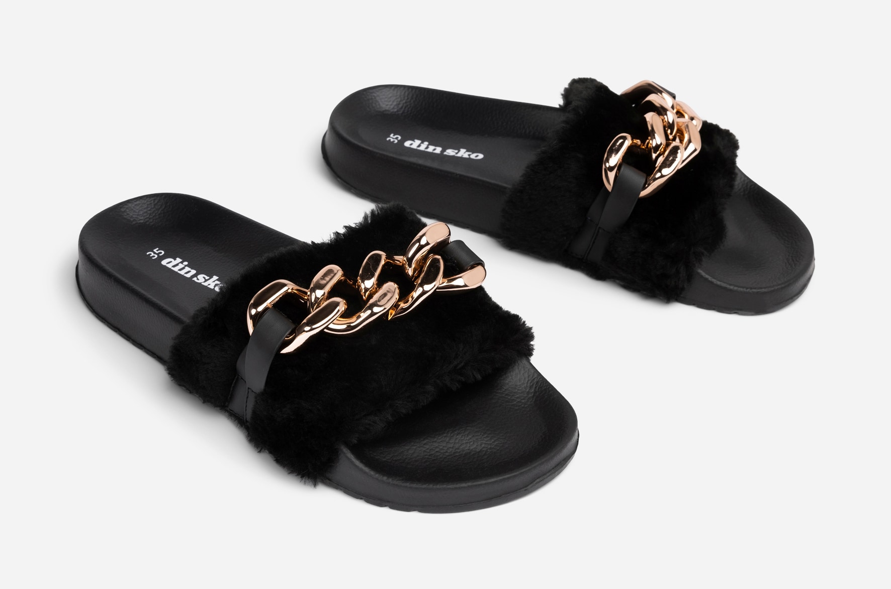 DINSKO, Tofflor Svarta