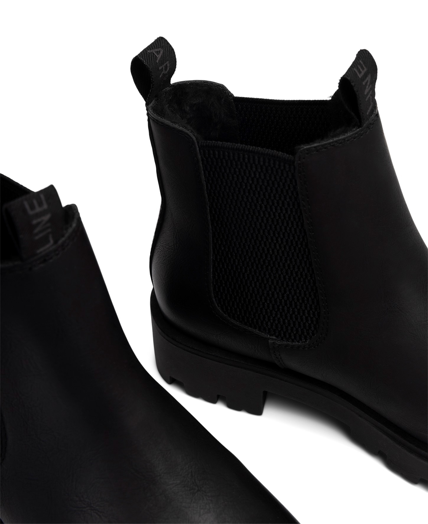 LINEAR, Varmfodrade chelseaboots Svarta