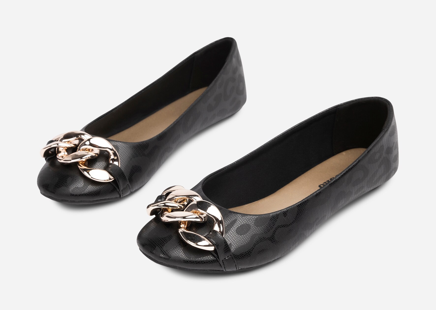 DINSKO, Ballerinaskor Svarta