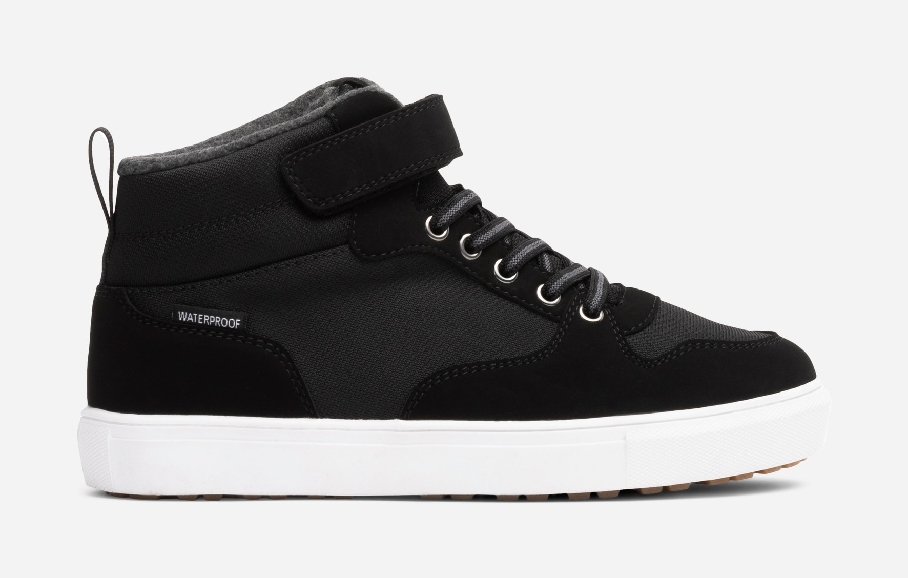 LINEAR, Fleecefodrade höga sneakers waterproof Svarta