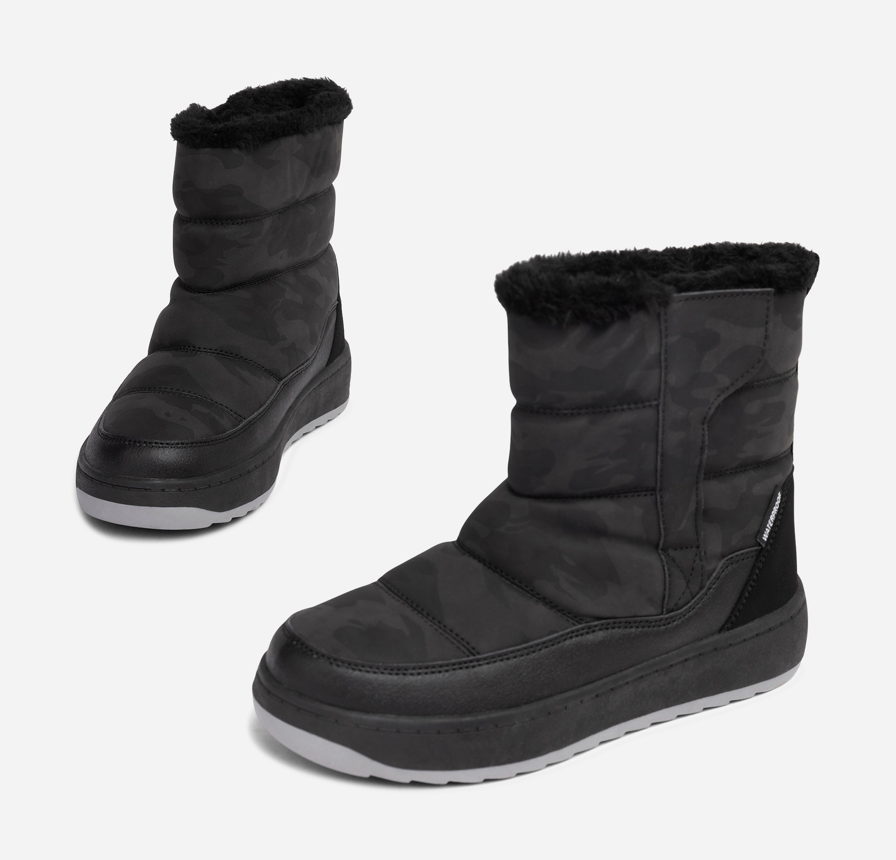 DINSKO, Varmfodrade boots, waterproof Svarta