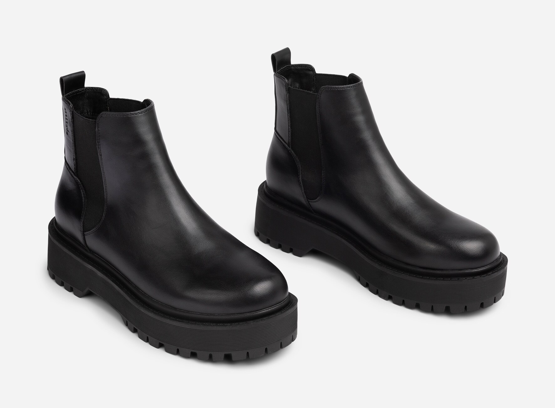 ATTITUDE, Varmfodrade chelseaboots Svarta