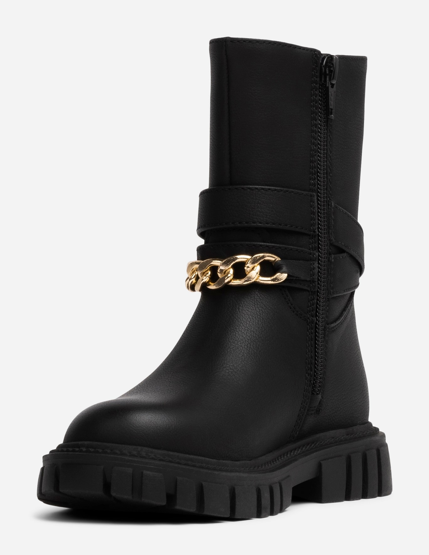 DINSKO, Varmfodrade boots med dragkedja Svarta